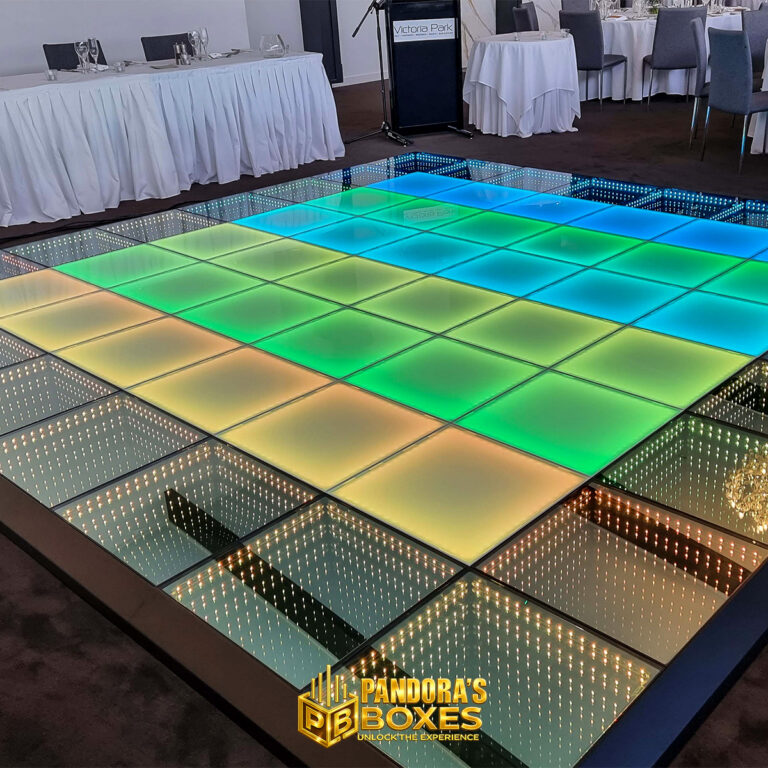 LED δάπεδο χορού 3D Mirror Magnetic για δεξιώσεις και clubs. Καλαμάτα
